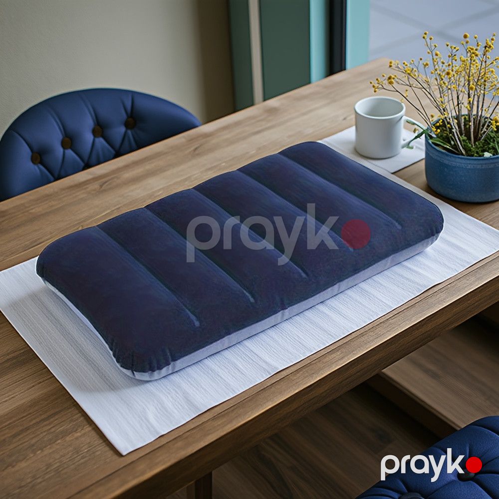 Şişmə yastıq, PVC, boz, 46.99x30.48 sm — Mallar, Bakı (2)