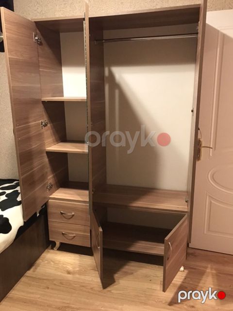 Üç qapılı paltar şkafı - Material: ağac teksturalı laminat (isti — Xırdalan