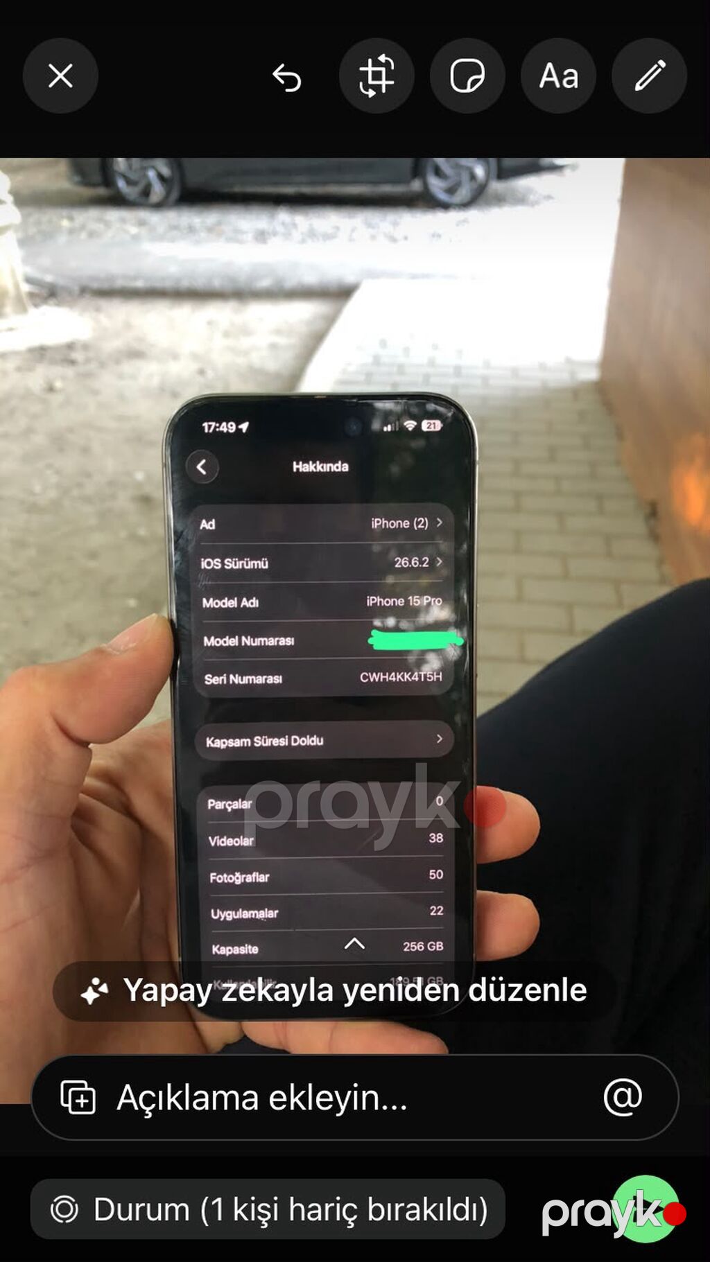 IPhone 15 Pro, 256 GB, Natural Titanium — Apple iPhone, Göytəpə (6)