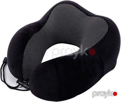 Boyun üçün yastıq Qara, memory foam, poliuretan doldurucu, örtülü - Gstore 24 — Bakı