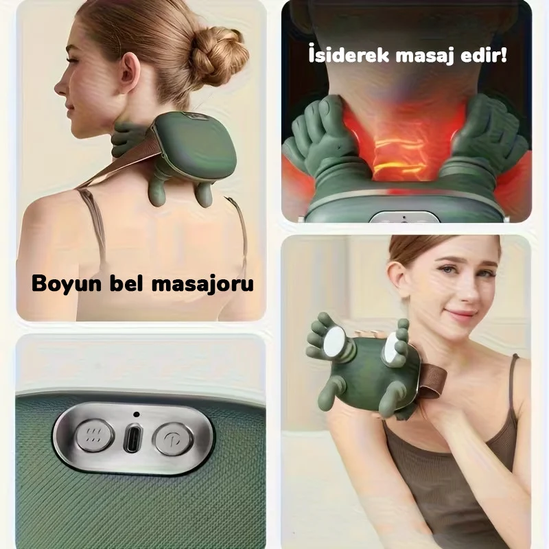 Professional Boyun və Çiyin Masaj Aparatı 6D Simuliyasiya — Masaj aparatları, Bakı (5)