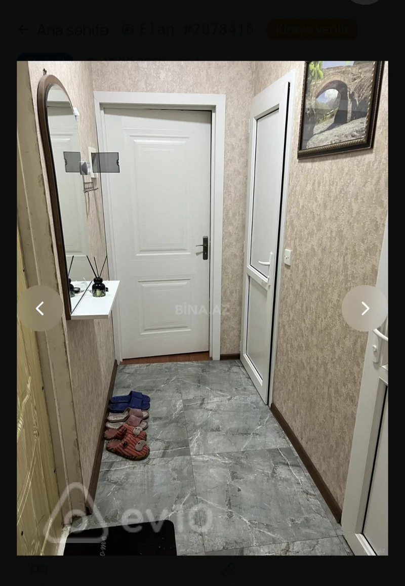 2 otaqlı mənzil, 50 m², Alı Mustafayev küçəsi 61 — kirayə — Bakı