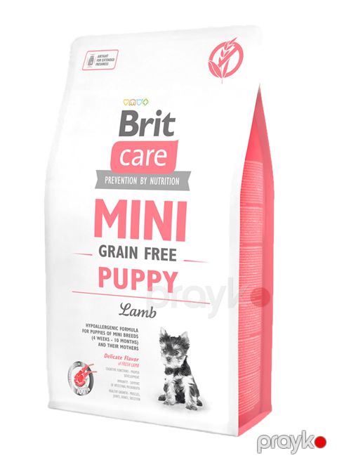 Quru yem Brit Care GF Mini Puppy, küçüklər üçün, quzu əti ilə, 1 kq — Bakı