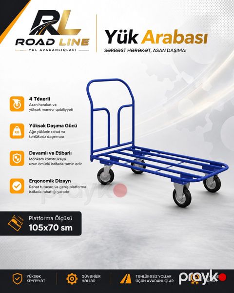 Yük arabası 4 Wheel — Bakı