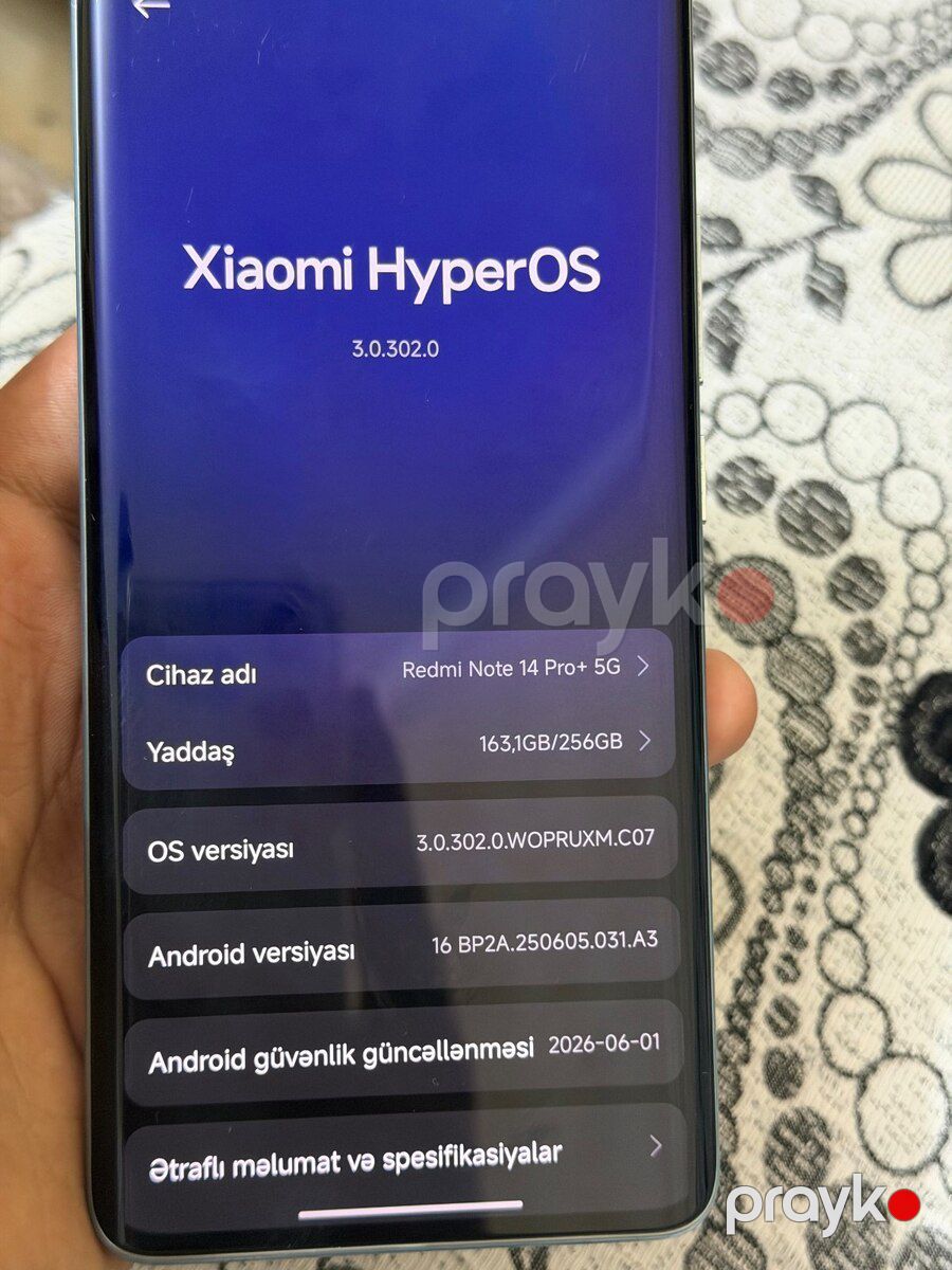 Xiaomi Redmi Note 14 Pro+ 5G Frost Blue 256GB/8GB — Smartfonlar, Bakı (3)