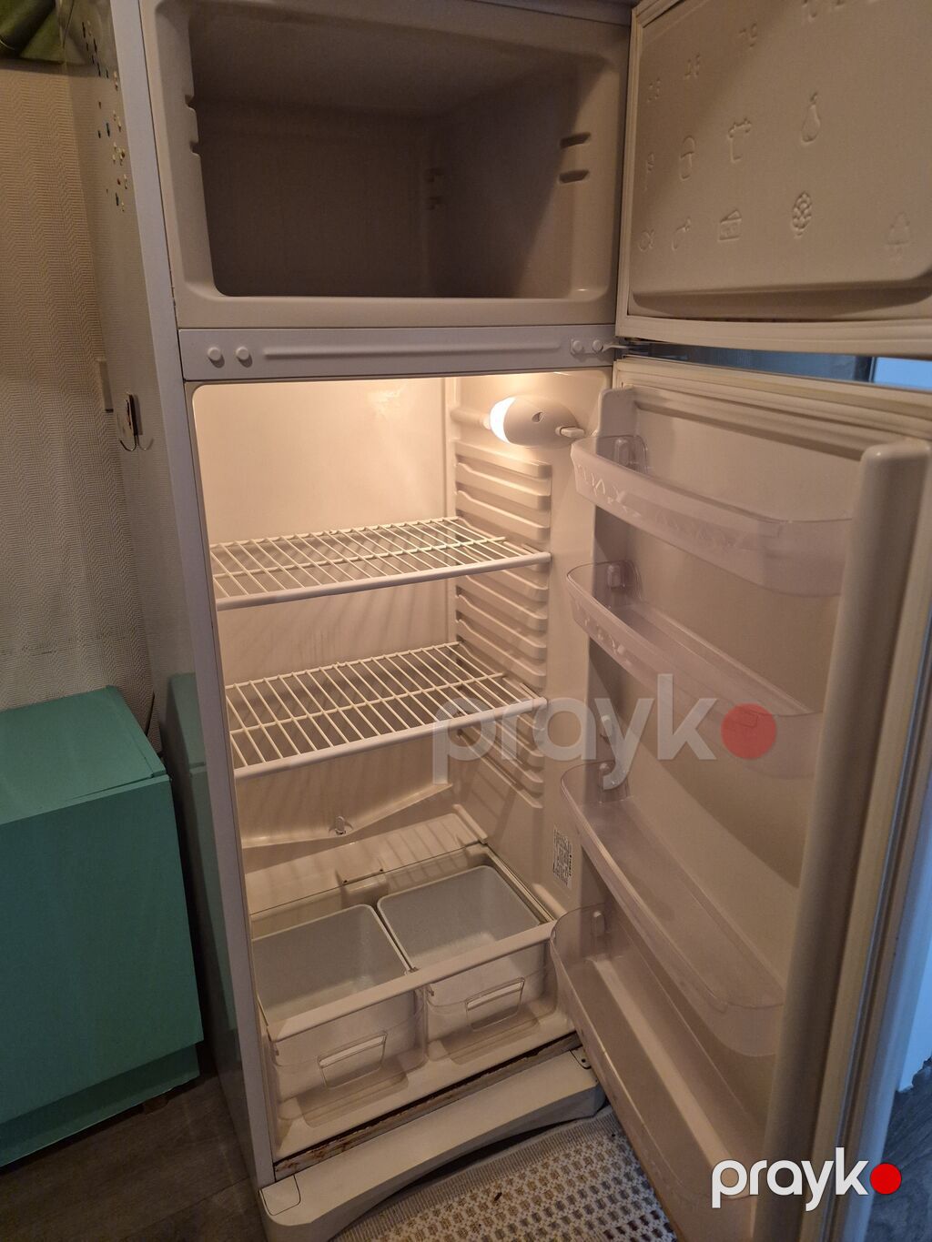 İşlənmiş 2 qapılı Indesit Soyuducu Satılır, rəng - Ağ — Soyuducular, Bakı (3)
