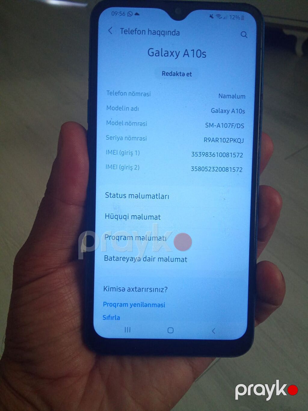 Samsung Galaxy A30s, rəng - Mavi, Barmaq izi — Samsung, Bakı (5)