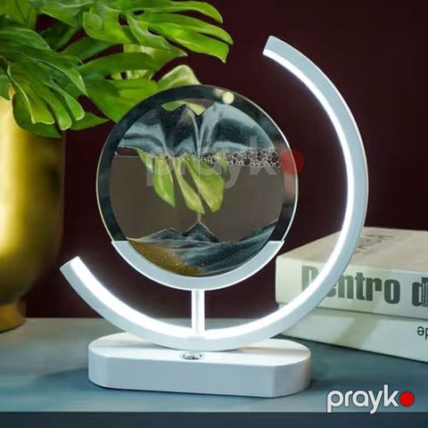 LED işıqlı qum rəsmi lampası - Masaüstü dekor və işıqlandırmanı — Bakı