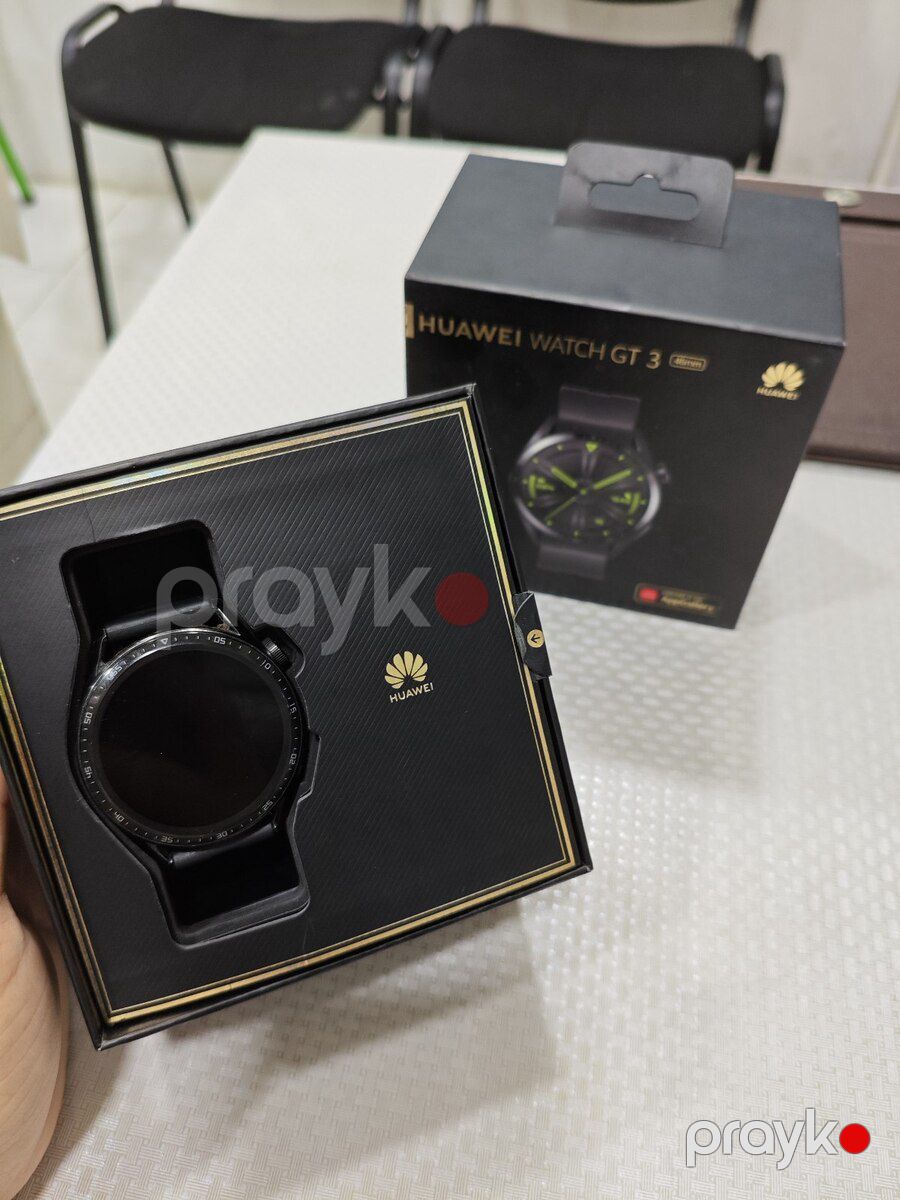 Huawei Watch GT 3 Black 46mm — Ağıllı saatlar və biləkliklər, Şəki (3)