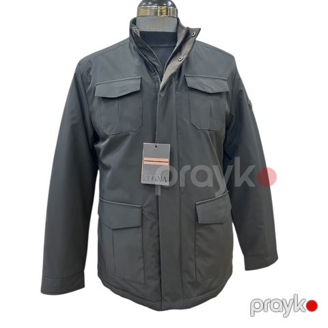 Kişilər üçün küləkkeçirməyən gödəkçə SV01, qara, poliester, ölçü 52