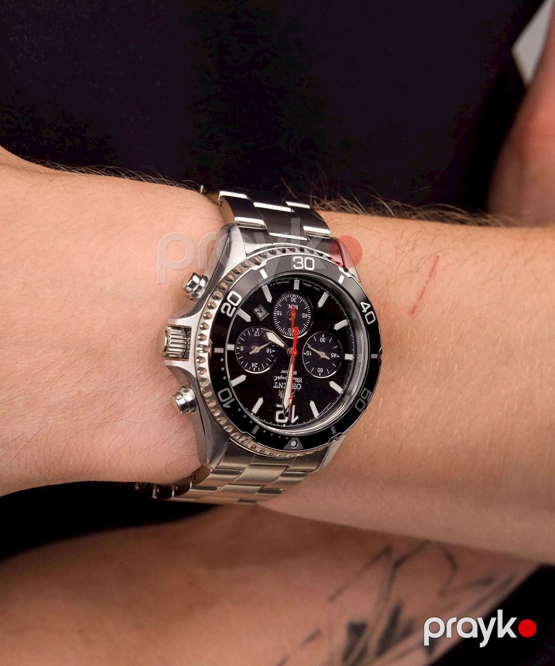 Kişilər üçün qol saatı Orient Mako Chronograph Solar RA-TX0202B10B — Mallar, Bakı (3)