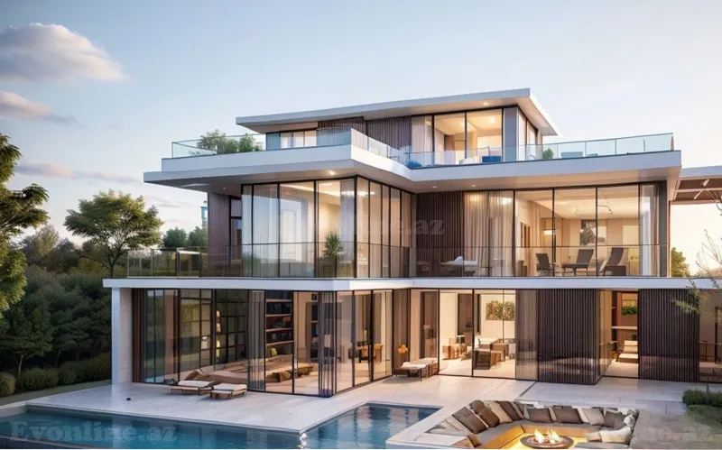 Satılır 6 otaqlı Həyət evi 6319 m² Bakı, Səbail r., Şıxov — Bakı