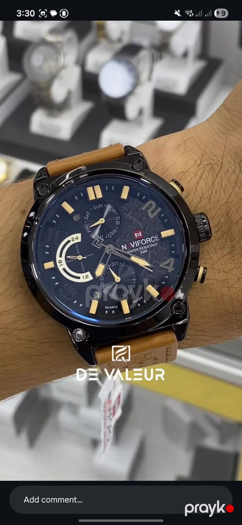 Naviforce original qol saatı. Yenıce hedıyye olunub hec bır defede — Qol saatları, Bakı (2)