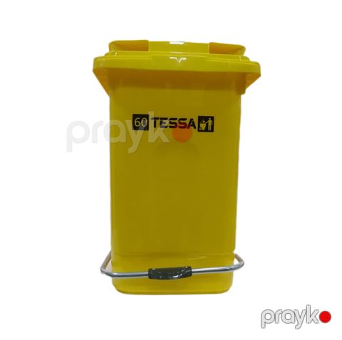 Zibil qabı Tessa, pedallı, 60 l, sarı — Bakı
