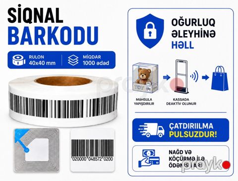 Siqnal barkodu 40x40 — Bakı