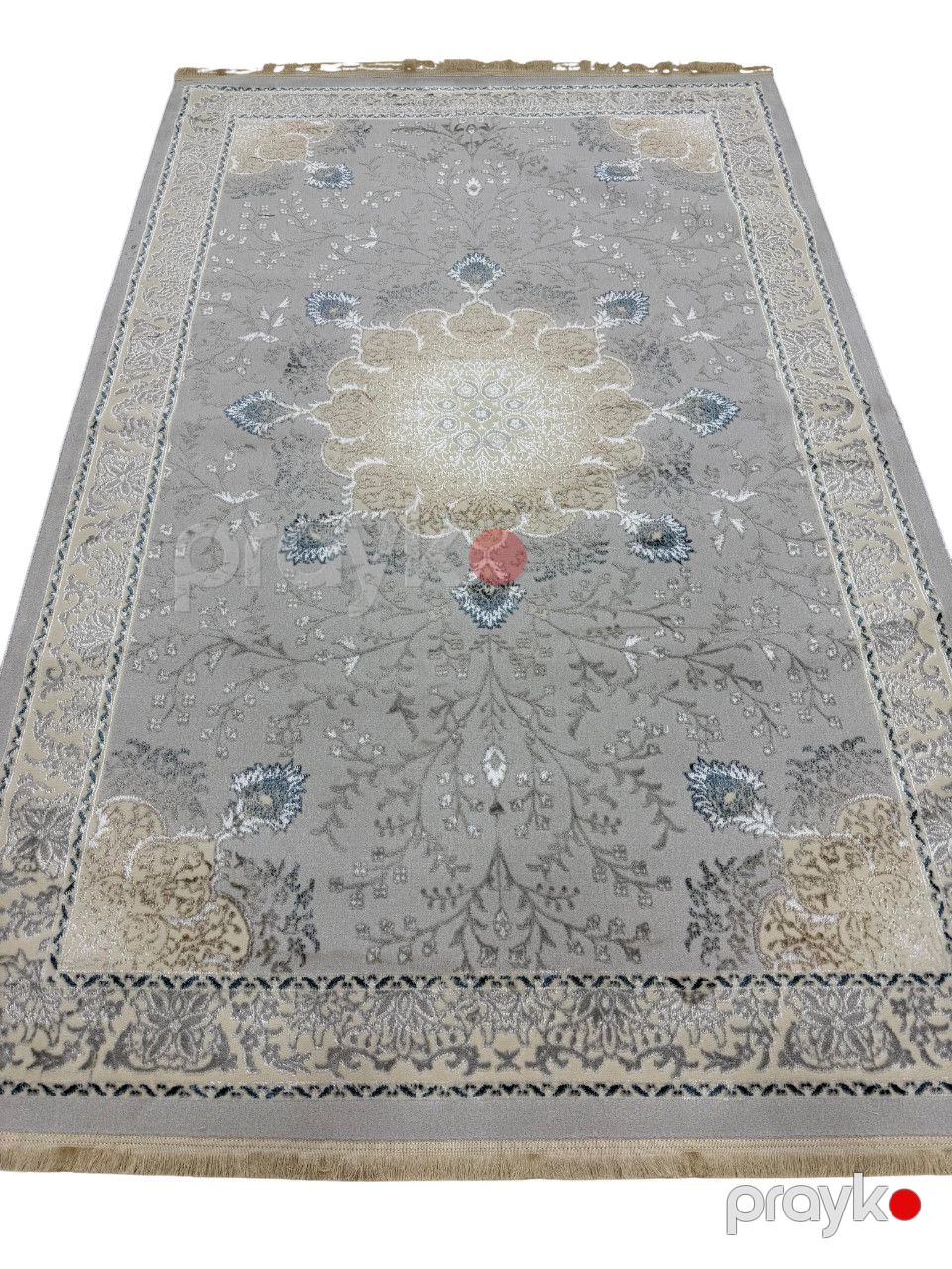 Xalça Skandinaviya N12, ipək/pambıq, boz, 200x300 sm — Mallar, Bakı (2)