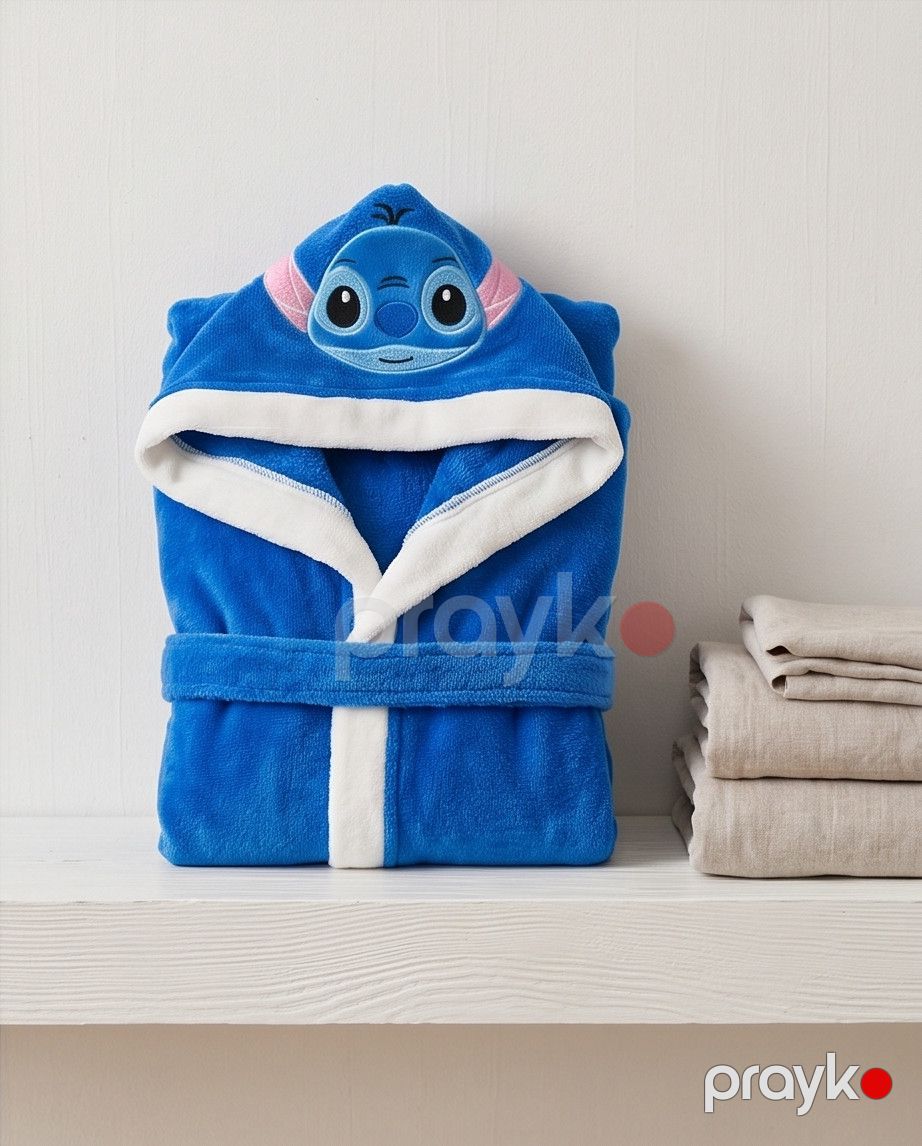 Oğlanlar üçün hamam xələti Stitch, göy, pambıq, ölçü 8-10 yaş — Mallar, Bakı (3)