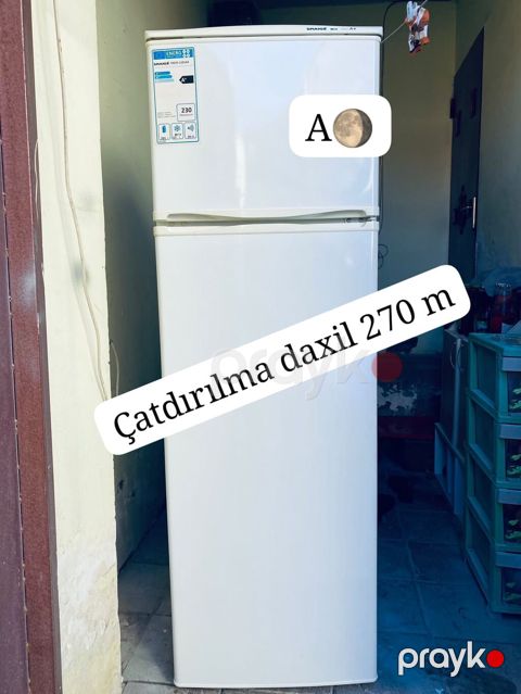 İki ədəd iki qapılı soyuducu 1) Şaquli iki kamerali, üstdə dondurucu — Digah