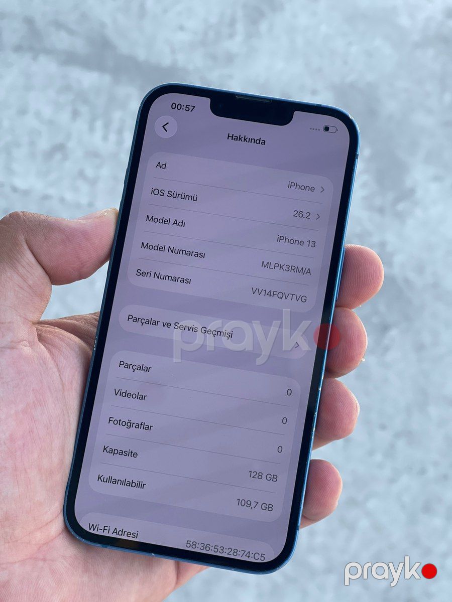 Apple iPhone 13 Blue 128GB/4GB — Smartfonlar, Bakı (7)