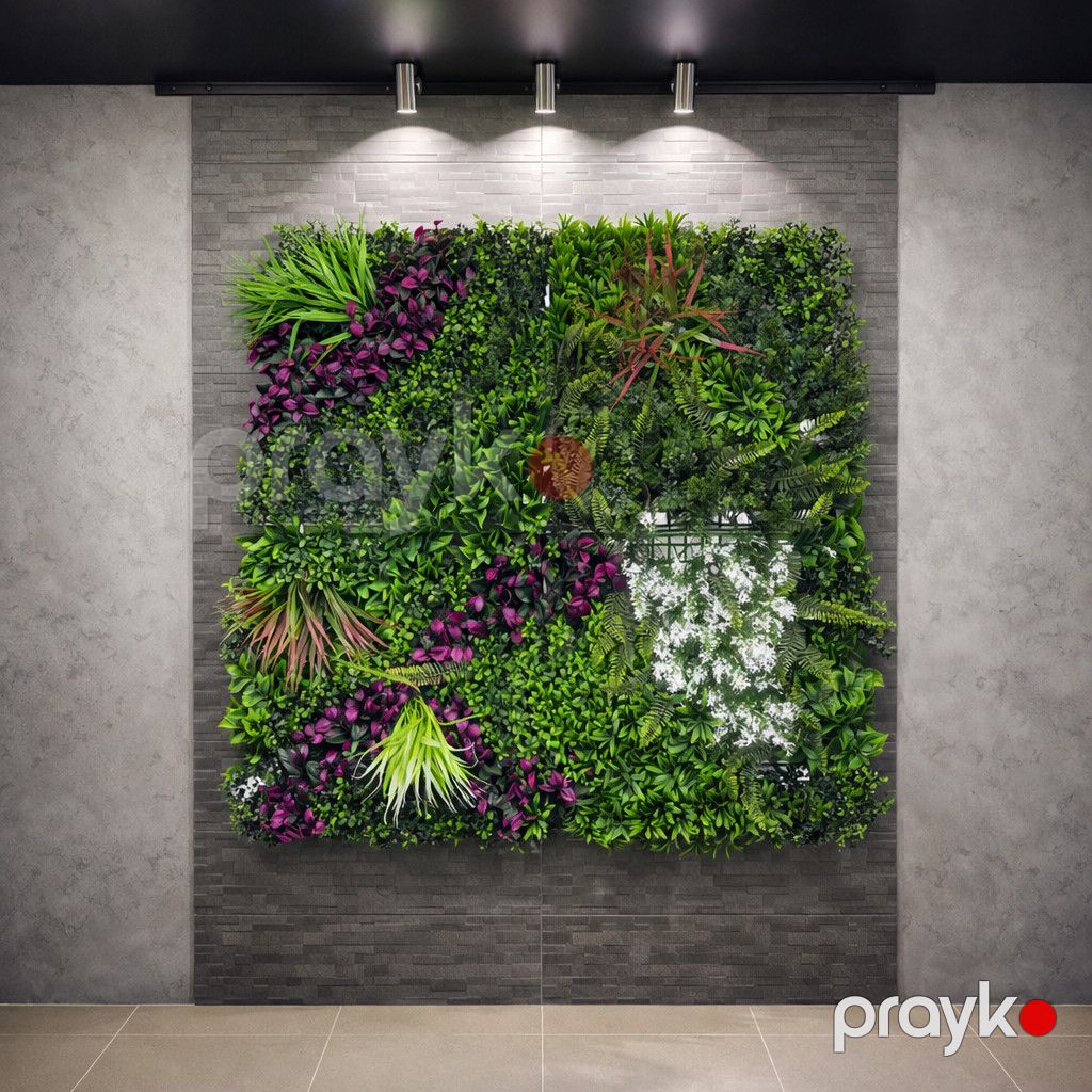 Süni yaşıllıq divar paneli 624s, plastik, 100x100 sm — Mallar, Bakı (2)