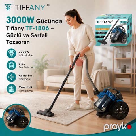 3000W Gücündə Tiffany TF-1806 – Güclü və Sərfəli Tozsoran — Bakı