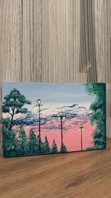 Yağlı boya ilə çəkilmiş əl işi rəsm satılır 13 azn Ölçü 30x20 — Rəsm — Картины, постеры и рамки