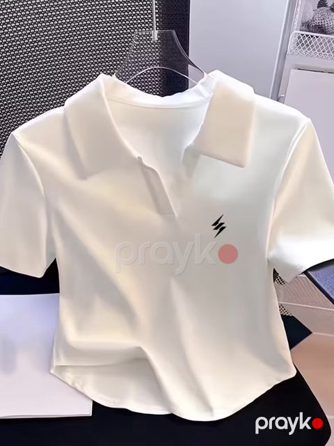Qısaqollu polo qadınlar üçün 2576792, ağ, poliester, ölçü L — Bakı