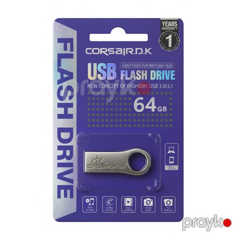 Corsair.D.K 64GB USB 3.0/3.1 Yüksək Sürətli Metal Fləş Kart — Bakı