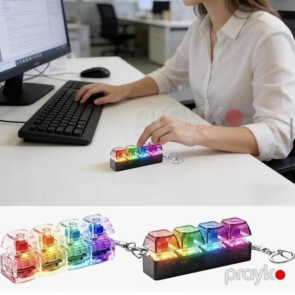 Brelok Antistress işıqlı mini klaviatura, plastik, rəngbərəng — Mallar, Bakı (3)