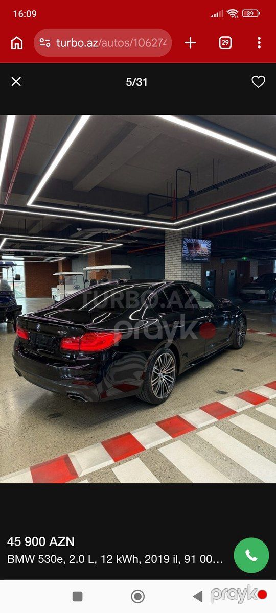 BMW 530, 2019 il — Avtomobillər, Bakı (5)