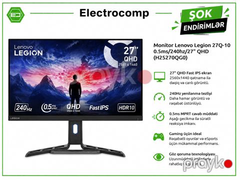 Oyun monitoru Lenovo Legion 27Q-10 — Bakı