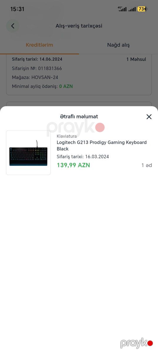 Logitech G klaviatura + oyun siçanı dəsti — Periferik cihazlar, Bakı (5)