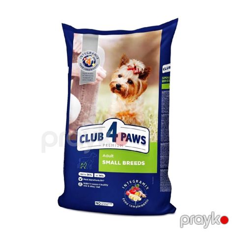Quru yem Club 4 Paws, kiçik cins yetkin itlər üçün, toyuq əti ilə, 1 kq — Bakı