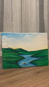 Yağlı boya ilə çəkilmiş əl işi rəsm satılır 19 azn Ölçü 40x30 — Rəsm — Картины, постеры и рамки