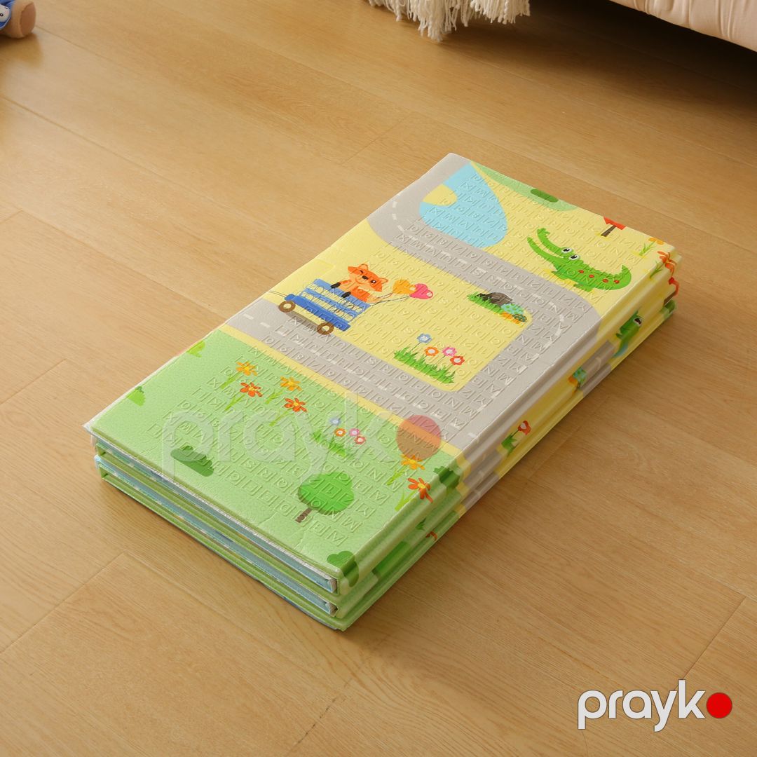 Funny Zoo Qatlanan Oyun Matı və Uşaq Xalçası – 150x180x1 sm (İkitərəfli və Yumşaq) — Uşaqlar üçün hər şey, Bakı (6)