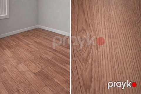 Dekorativ döşəmə örtüyü 68011, qəhvəyi, 15.2x91.4 sm 36 ədəd — Bakı