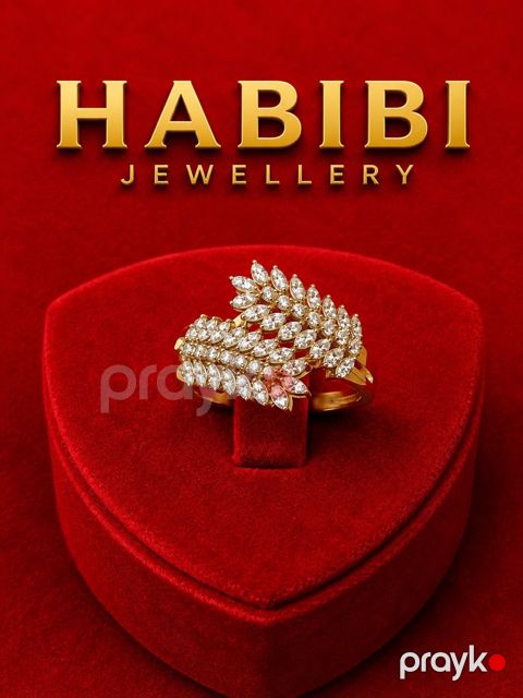 Qadın üzük Habibi Jewellery HJ434, qızıl 585 əyar — Bakı