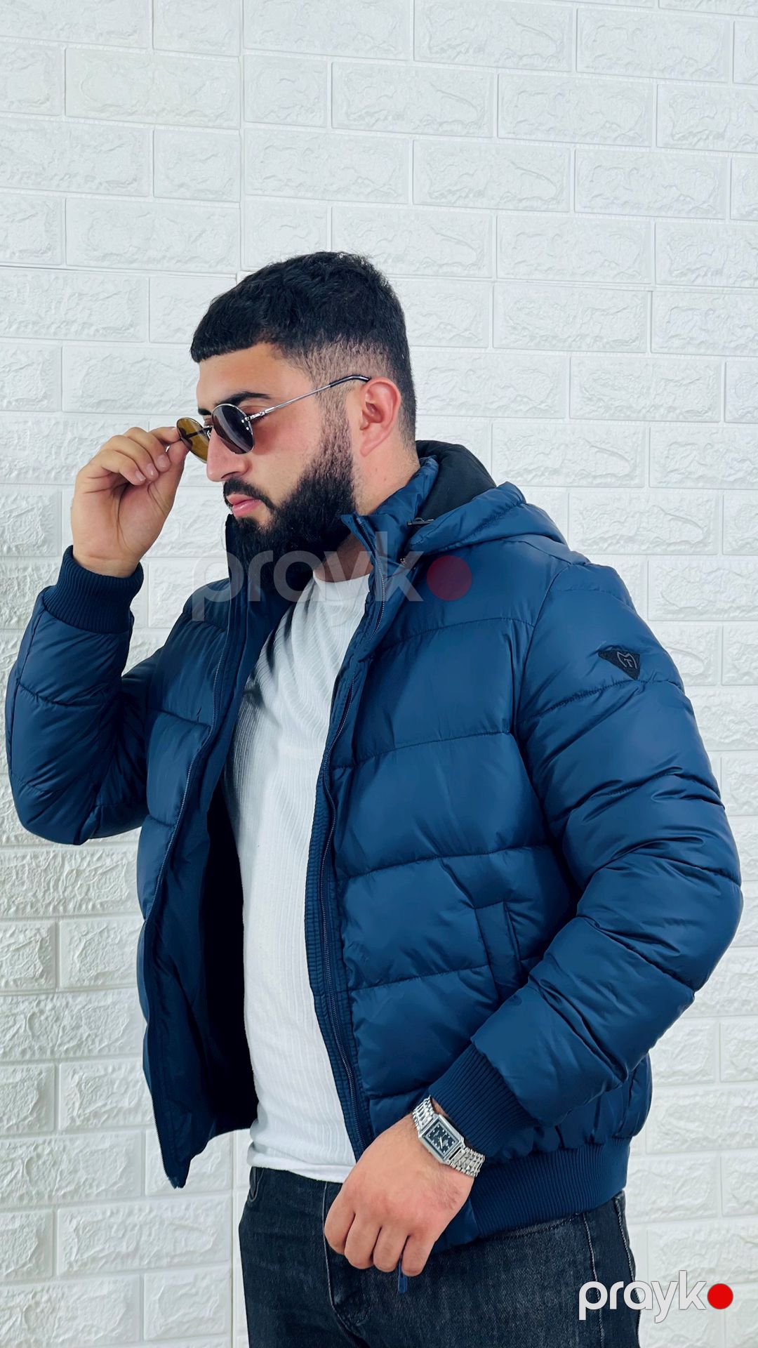 Kişilər üçün gödəkçə mir_06460, göy, polyester, ölçü 56 — Mallar, Bakı (3)
