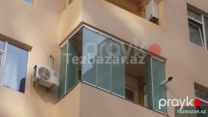 Cam balkon — Pəncərələr, qapılar, balkonlar, Bakı (8)