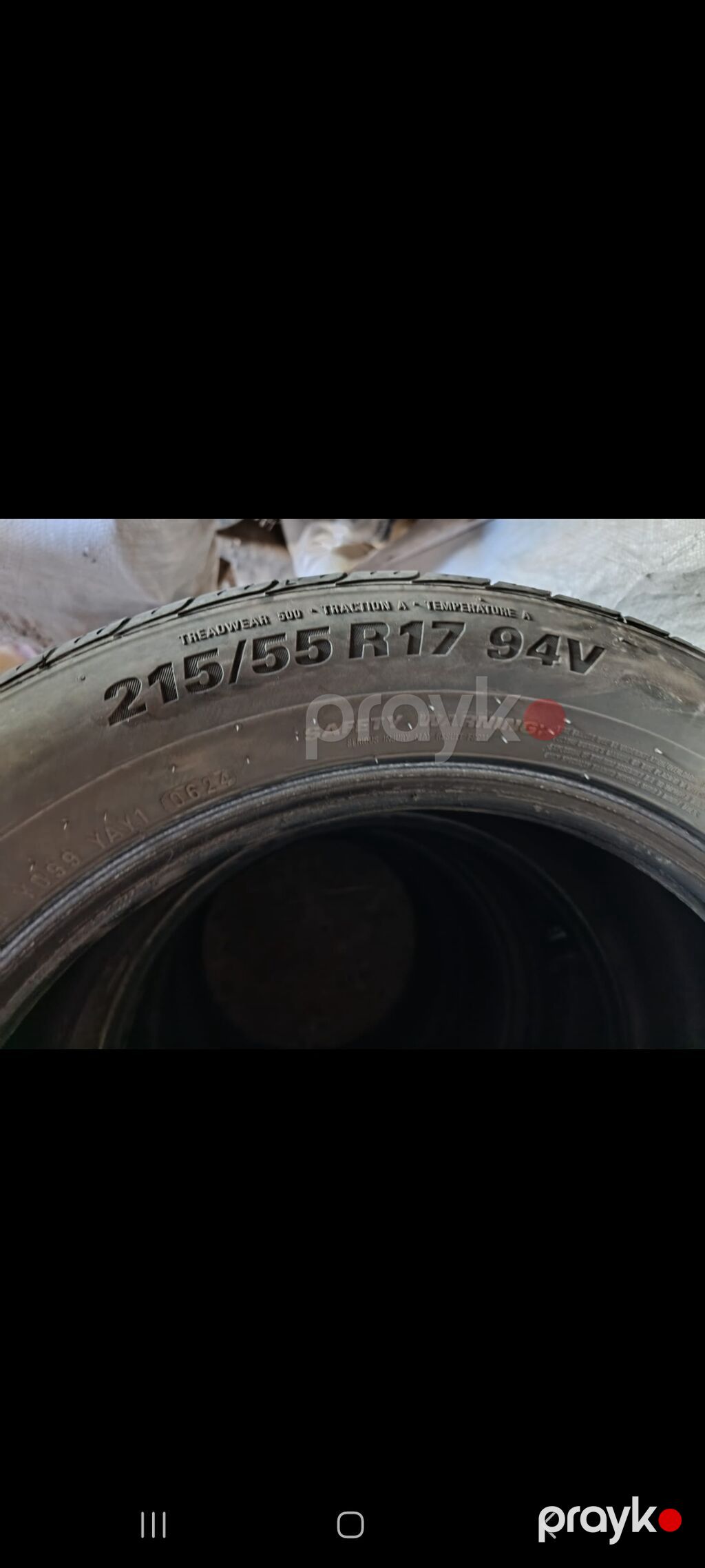 Kumho avtomobil təkərləri - Ölçü: 215/55 R17 normal veziyetdedr eyri — Şinlər, Bakı (2)