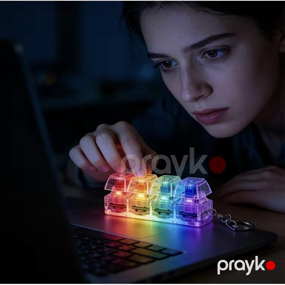 Brelok Antistress işıqlı mini klaviatura, plastik, rəngbərəng — Mallar, Bakı (2)