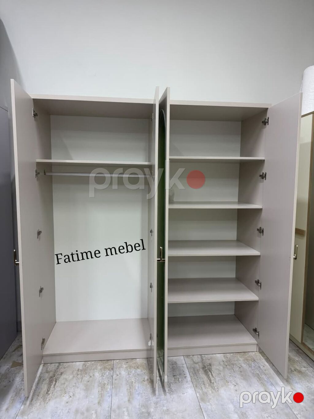 Dolab fabrik istehsalı Ölçü 190sm eni 60 der 220 hundurluk Qiymət — Şkaflar, Digah (2)