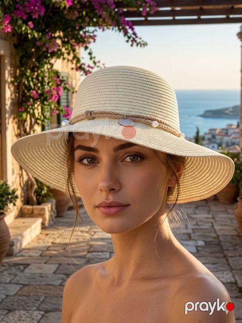 Şlyapa No brand Həsir Ağ One size MicsM017273 — Bakı