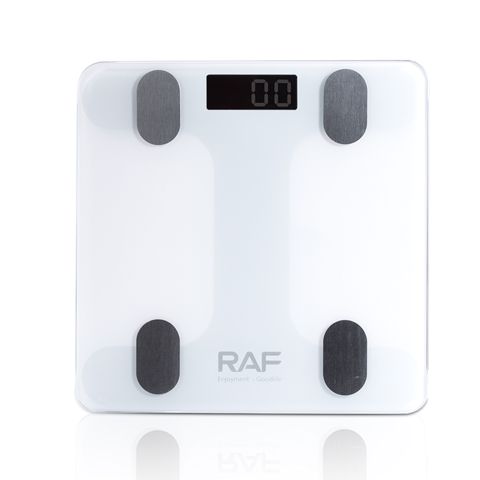 RAF R.10028 - Tərəzi, Elektron Döşəmə Tərəzisi, 180 kq Çəki, Temperli Şüşə Platforma — Ev üçün texnika