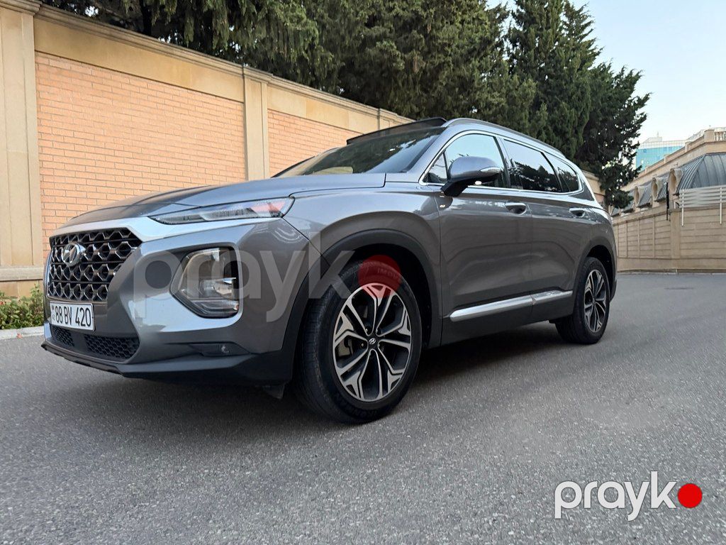 Hyundai Santa Fe, 2.0 L, 2019 il, 98 000 km — Avtomobillər, Bakı (2)
