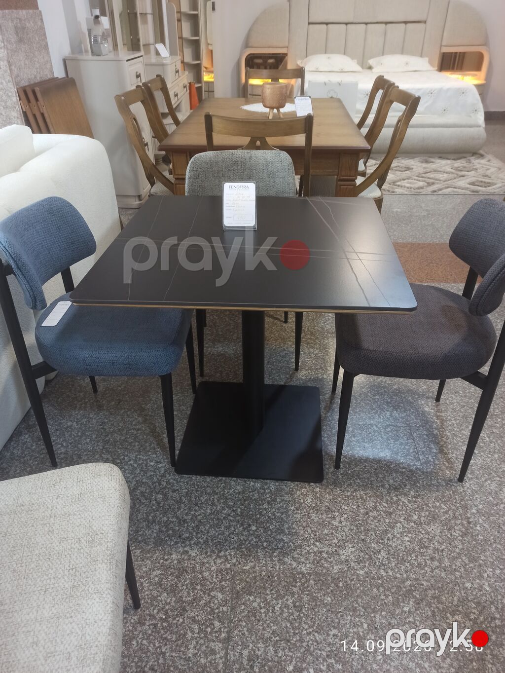 Balkon masası, Yeni, Açılmayan, Mərmər, Kvadrat masa — Masalar, Bakı (2)