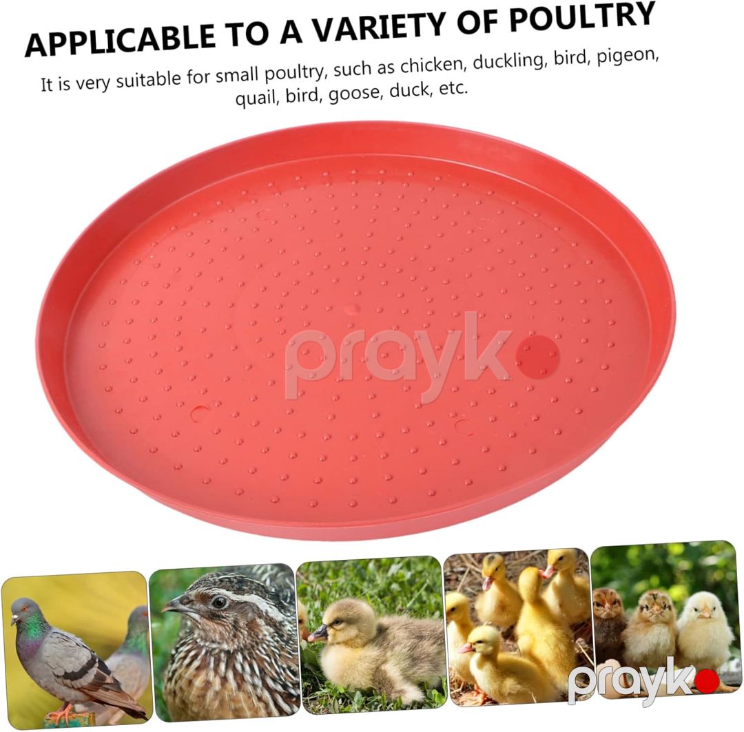 Yem təknəsi İL-5009 cücə üçün, qırmızı, plastik, 44 sm — Mallar, Bakı (3)