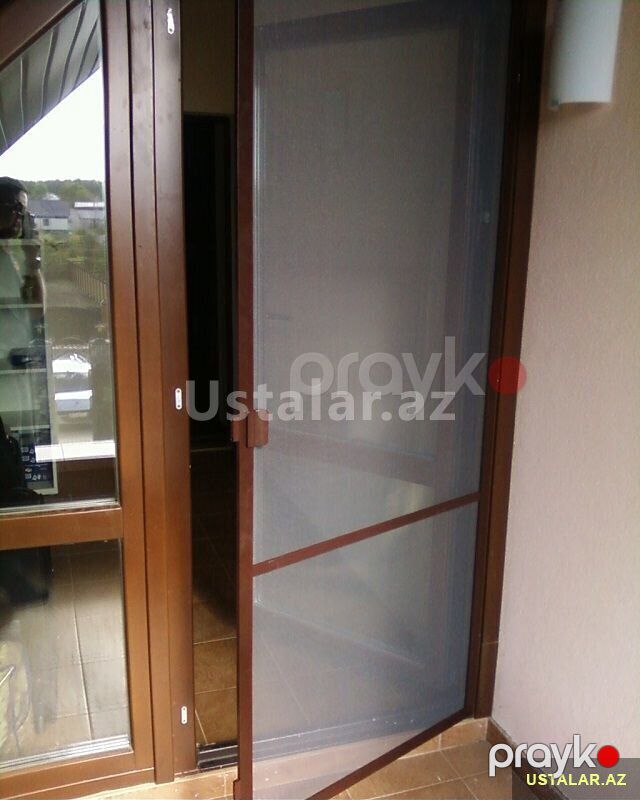 Plastik qapı və pəncərə setkası — Pəncərələr, qapılar, balkonlar, Bakı (4)