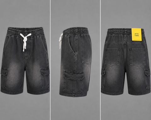 Cins şort No brand 32 Boz Pambıq — Bakı