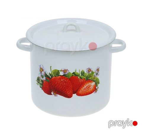 Minalanmış qazan "СтальЭмаль" С1612*59 Çiyələk, 3.5 L — Bakı
